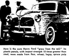 Automobil Henryho Forda s karoserií z konopných vláken